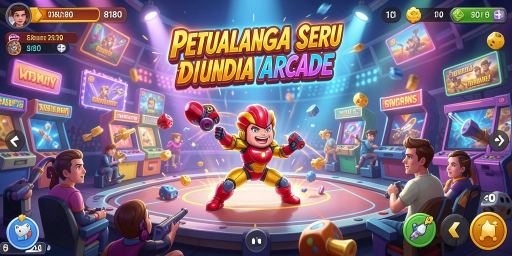Tampilan gameplay seru dan warna-warni dari 8180.