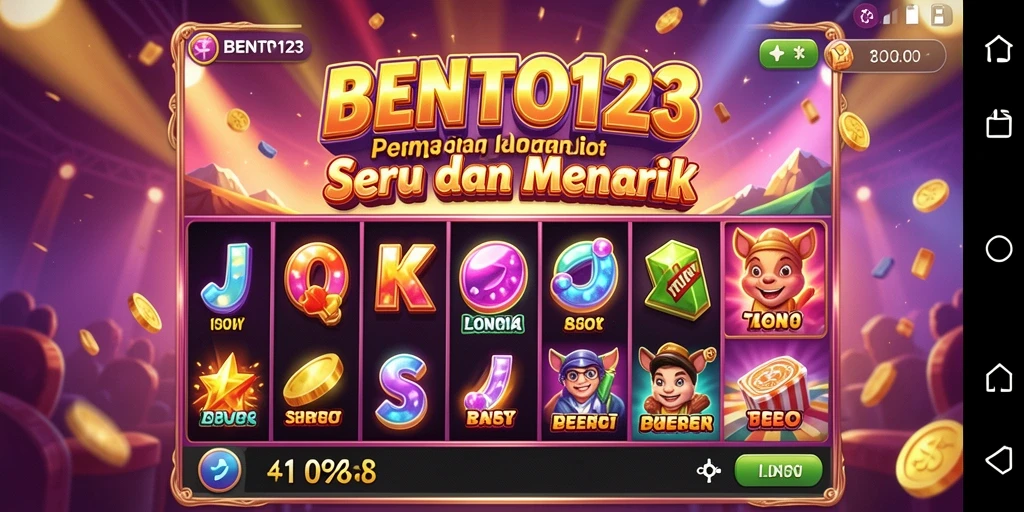 Screenshot utama BENTO123 menampilkan gameplay Slot yang menarik.