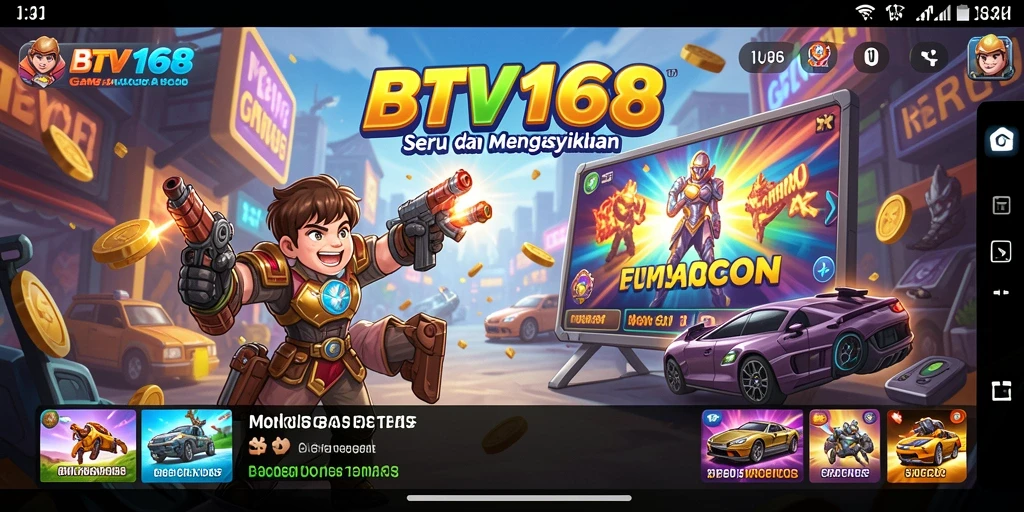 Tampilan gameplay menarik dalam BTV168 yang penuh warna.