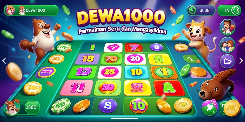 Tampilan gameplay seru di DEWA1000 dengan suasana Bingo yang mendebarkan.