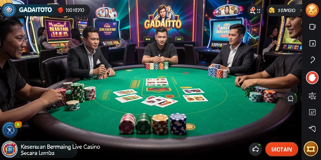 Gameplay GADAITOTO yang menegangkan dan interaktif dalam Live Casino.