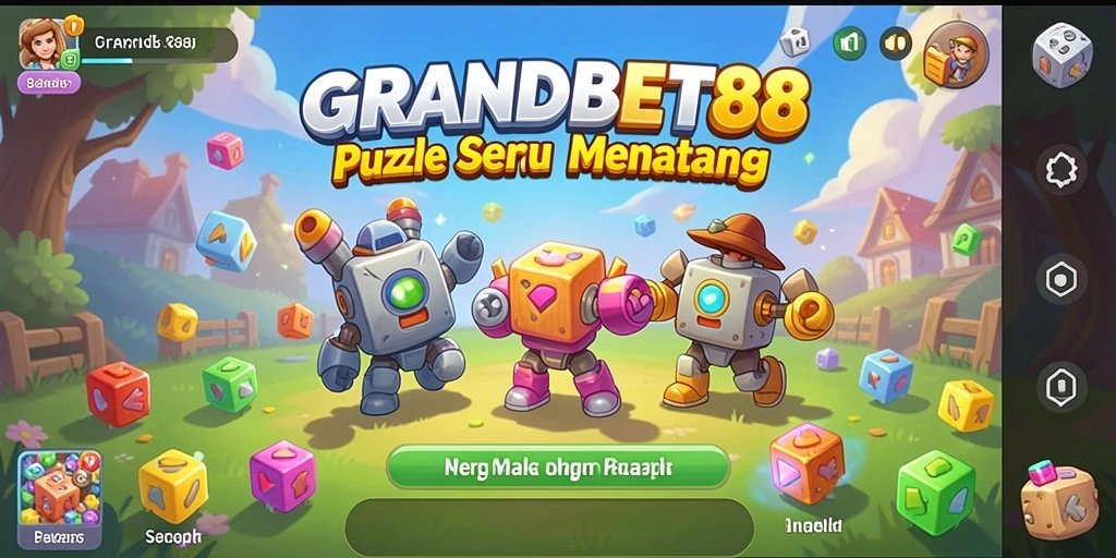 Tampilan menarik dari gameplay puzzle di GRANDBET88.