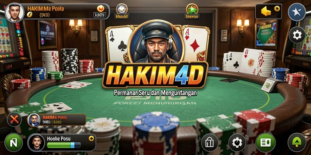 Gameplay seru Poker di HAKIM4D dengan fitur menarik.