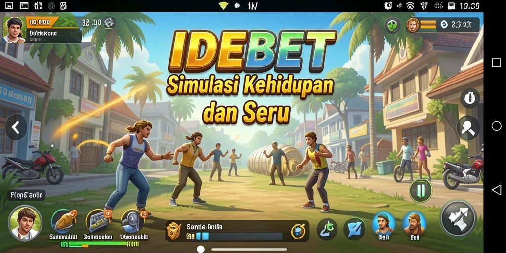 Tampilan gameplay <strong>IDEBET</strong> yang menarik dan penuh warna.
