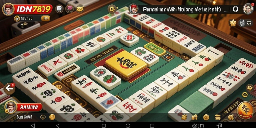 Screenshot gameplay IDN789 menampilkan keseruan bermain Mahjong.