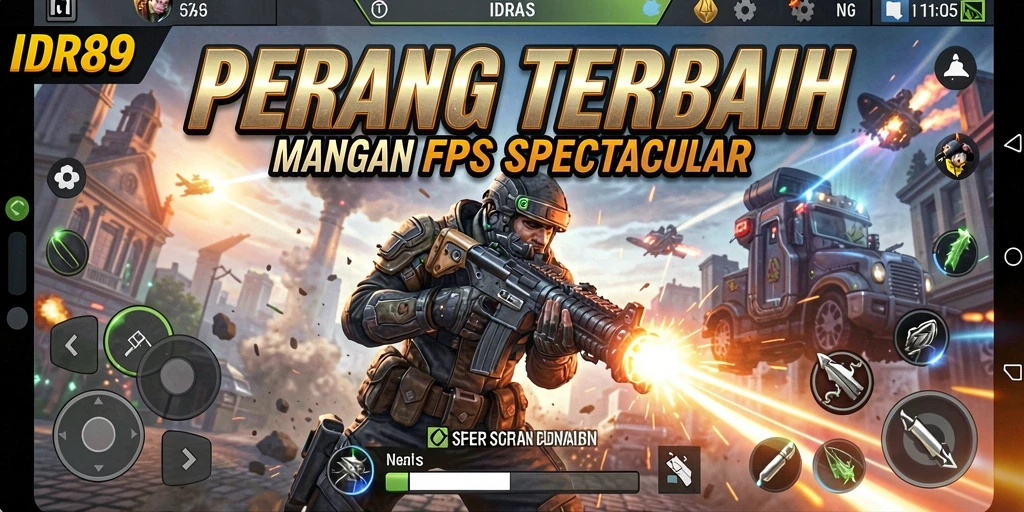 Gameplay IDR89 yang intens dalam pertempuran FPS.