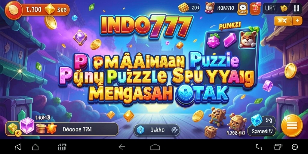 Tampilan gameplay puzzle INDO777 yang seru dan menantang.