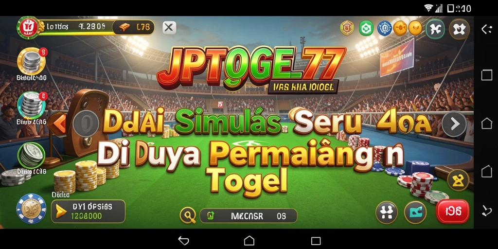 Tampilan utama gameplay JPTOGEL77 yang menarik dan interaktif.