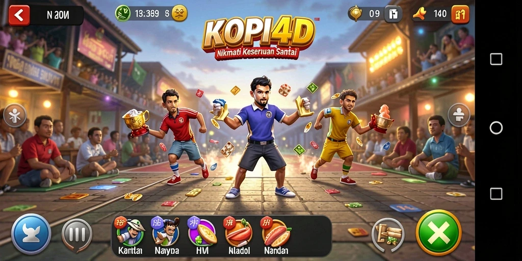 Tampilan gameplay seru KOPI4D yang menarik dan menghibur.