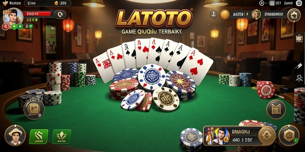 Tampilan gameplay seru dari LATOTO, game QiuQiu yang menantang.