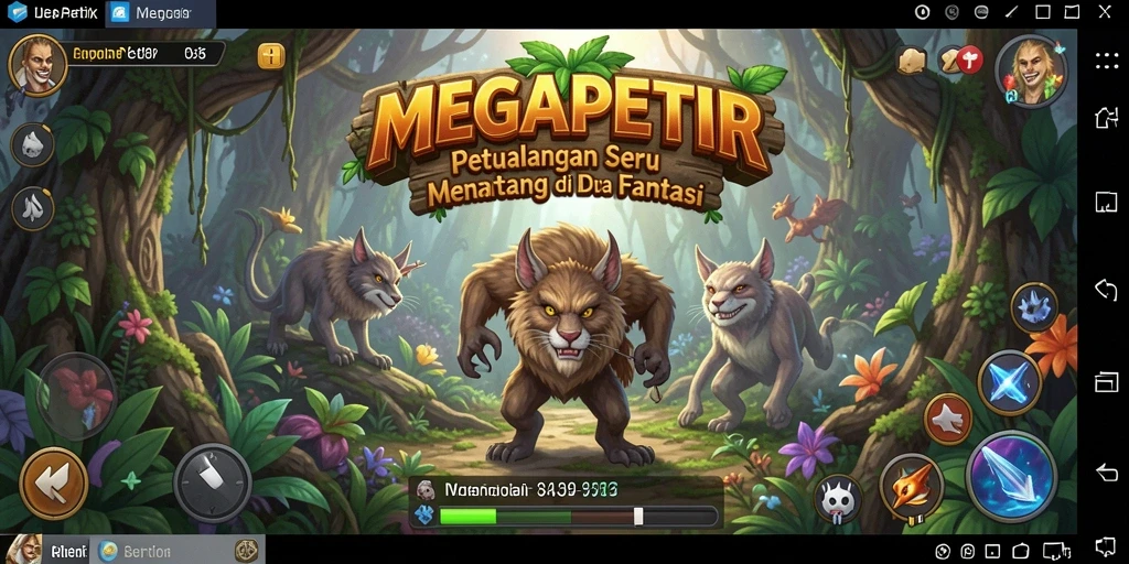 Tampilan gameplay MEGAPETIR yang seru dan penuh aksi.