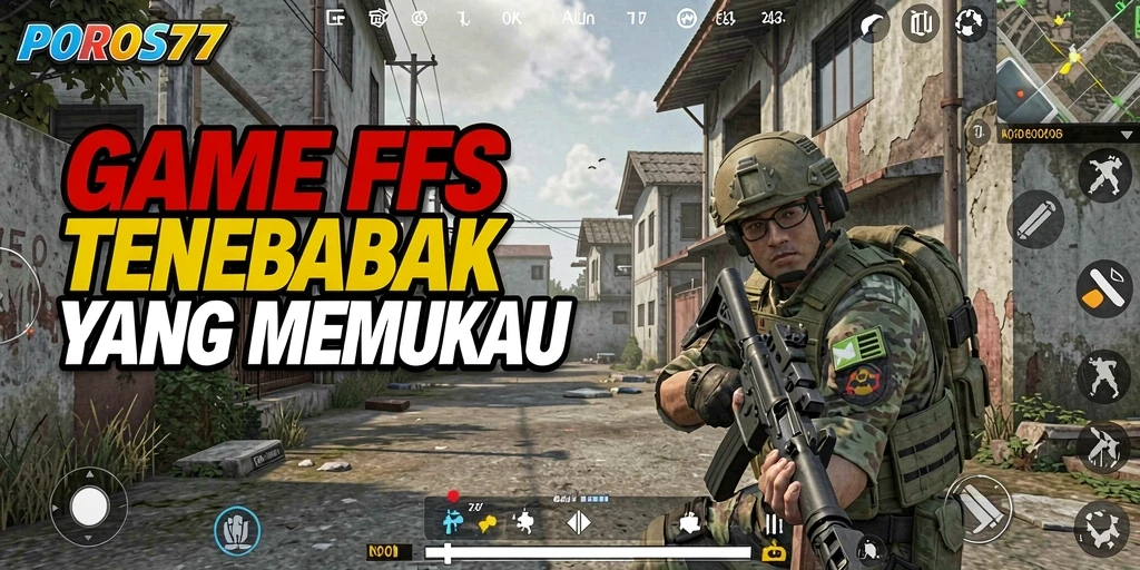 Screenshot POROS77 menampilkan aksi tembak-menembak yang mendebarkan.