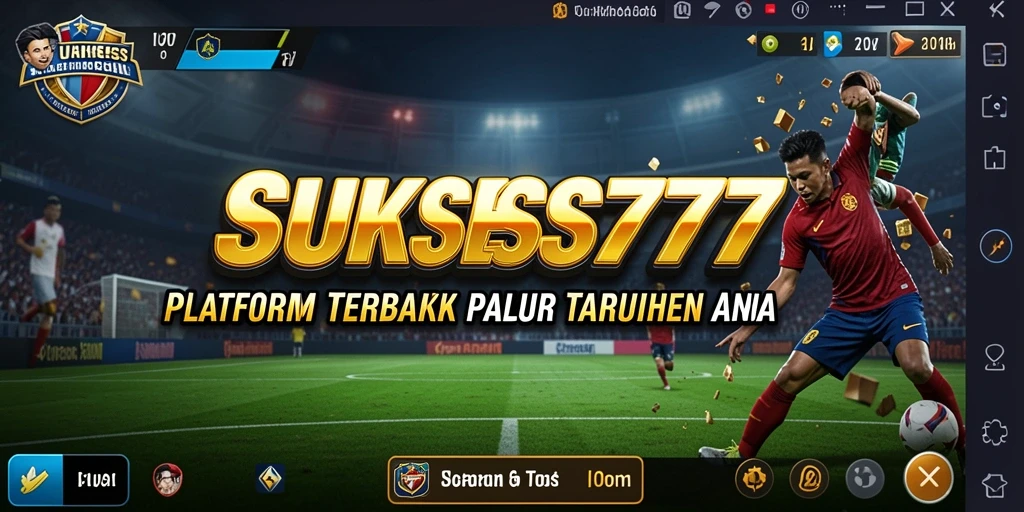 Tampilan gameplay SUKSES777 yang menegangkan saat memasang taruhan.