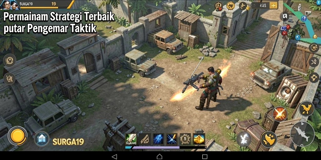 Gameplay SURGA19 menampilkan pertempuran strategis yang menegangkan dan mendebarkan.