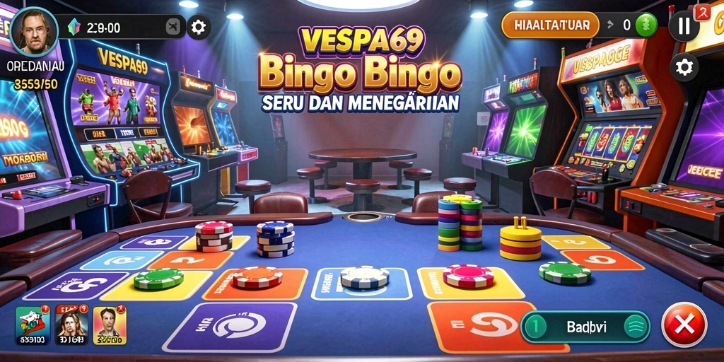 Tampilan gameplay VESPA69 yang seru dan interaktif.